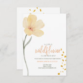 山の花が少し咲いている 招待状 (正面/裏面)