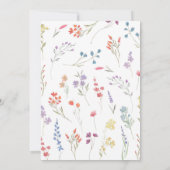 山の花が少し来た!招待状 招待状 (裏面)