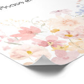 山の花が少し飲み方を変えている ポスター (角)