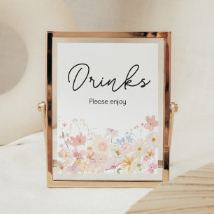 山の花が少し飲み方を変えている ポスター