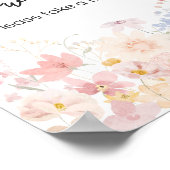 山の花の小さな途中でベビーは甘い ポスター (角)