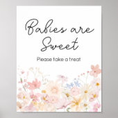 山の花の小さな途中でベビーは甘い ポスター (正面)