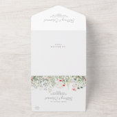 山の花の結婚草地 オールインワン招待状 (外側)