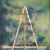 山の花モカ結婚ーへようこそエレガント。 アクリルサイン (ニュートラル)