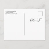 山の花嫁になる? ラスティック マウンテン ウォーターカラー 案内ポストカード (裏面)