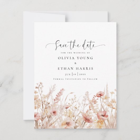 山の花結婚の セーブザデート (正面)