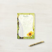 山の花 – 黒い目のスーサン花の写真 ポストイット (デスク上)