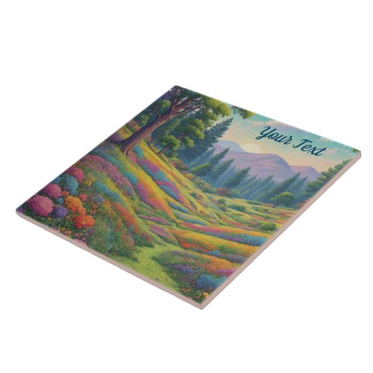 山の草原 タイル (側面)