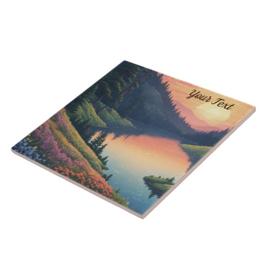 山の草原 タイル (側面)