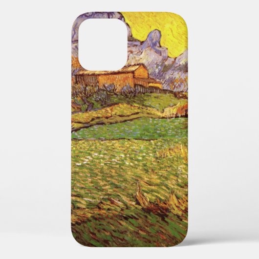 山の草原 ヴィンセント・ヴァン・ゴッホ Case-Mate iPhoneケース (裏面)