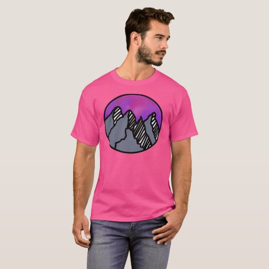 山の袖 Tシャツ (正面フル)