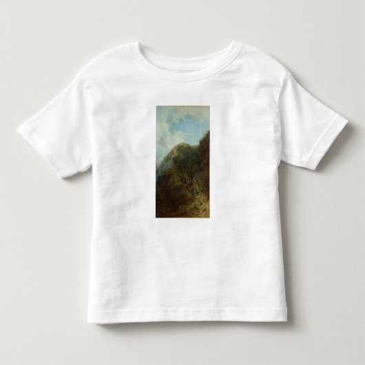 山の観光客 トドラーTシャツ (正面)