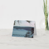 山の詩の感動的なカード カード (正面)