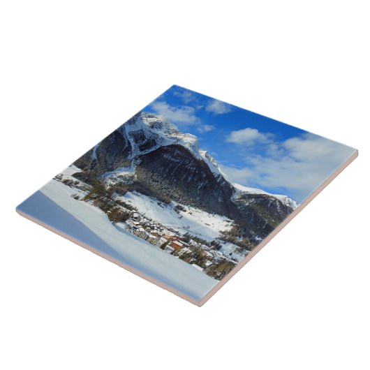 山の谷のスイス村 タイル (側面)