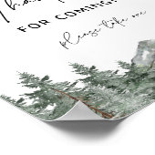 山の赤ちゃんシャワーありがとうご来ざいま ポスター (角)