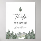 山の赤ちゃんシャワーありがとうご来ざいま ポスター (正面)