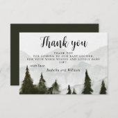 山の赤ちゃんシャワー サンキューカード (正面/裏面)