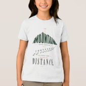山の足音 距離の引用 トライブレンドTシャツ (正面)