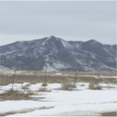 山の近くの生活 シール (正面)