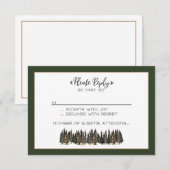 山の返信カード 出欠カード (正面/裏面)