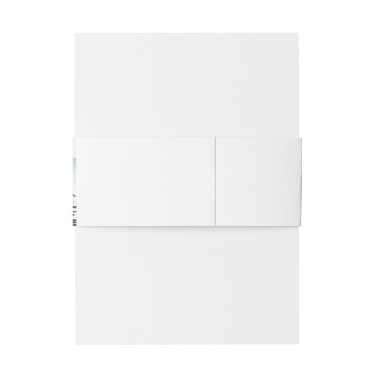 山の郷土 水彩画の緑のウェディング 招待状ベリーバンド (裏面例)