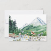 山の野の花 | QRコード ウェディング RSVP (裏面)