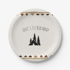 山の野生の1つのパーティーの紙皿 ペーパープレート