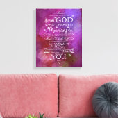 山の銀河系と海を造った同じ神 キャンバスプリント (インサイチュ (リビング))