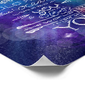 山の銀河系と海を造った同じ神 ポスター (角)