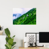 山の険しい道 ポスター (ホームオフィス)