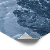 山の雪と霧 ポスター (角)