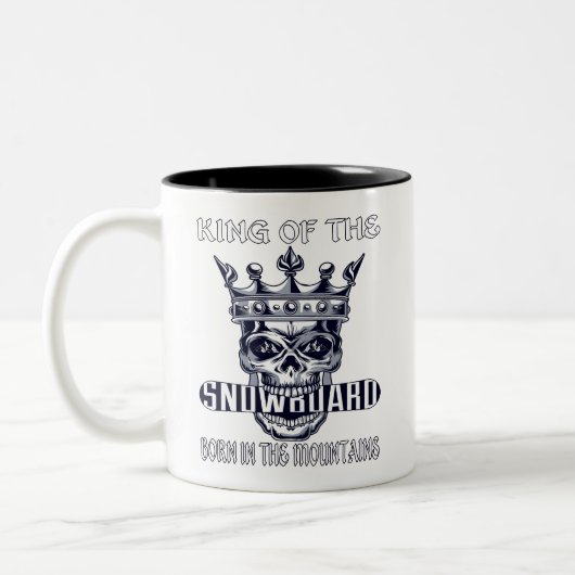 山の雪生まれ盤の王 ツートーンマグカップ (左)