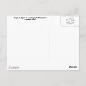 山の雪…はがき。 ポストカード (裏面)