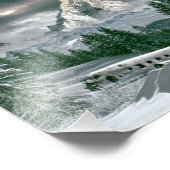 山の雪 フォトプリント            (角)