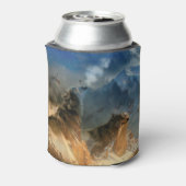 山の霧の中のオオカミ 缶クーラー (缶裏面)