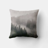 山の霧の森 クッション (裏面)