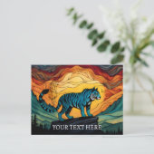 山の青い虎 ポストカード (スタンド正面)