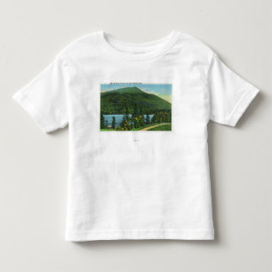 山の青いmt湖の眺め トドラーTシャツ
