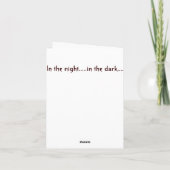 山の静止した不気味で幽霊のよく出るな恐怖芸術のブランク シーズンカード (裏面)