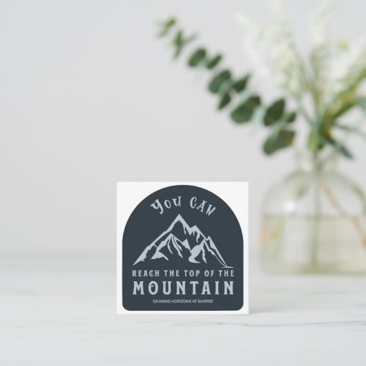 山の頂上に到達 スクエア名刺 (スタンド正面)