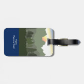 山の頂上の太陽 ラゲッジタグ (裏面横)