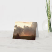 山の頂上の日没：カー空白のド ノートカード (正面)