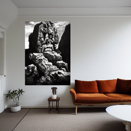 山の顔 | AIアートポスター ポスター