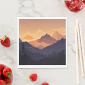 山の風景の冒険 スタンダードランチョンナプキン (インサイチュ)