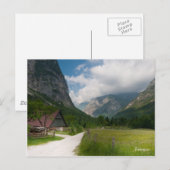 山の風景の写真はがき。スロベニア ポストカード (正面/裏面)