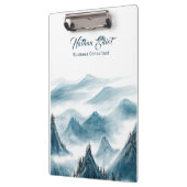 山の風景の絵画引用文あなたの名前を追加 クリップボード (左)