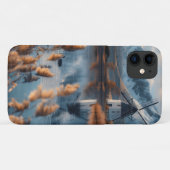 山の風景を持つ湖の風車 Case-Mate iPhoneケース (裏面(横))