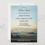山の風景アート ブライダルシャワー招待状 招待状 (正面)
