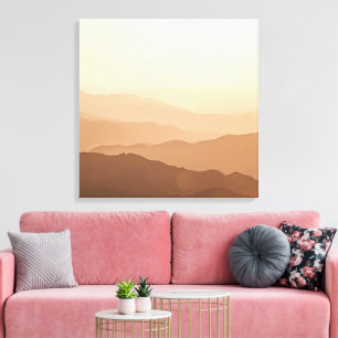 山の風景ウォールアート - 静かな自然 キャンバスプリント
