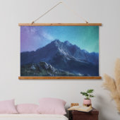 山の風景絵画ズ 吊り下げ型タペストリー (寝室)